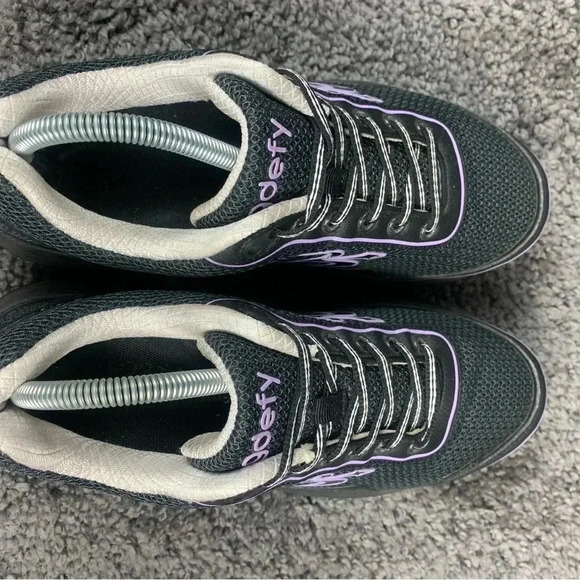Gdefy Gravity Defyer Mighty Walk Shoes Womens Sz 9.5 Black Verso Shock Athletic - Picture 5 of 8
